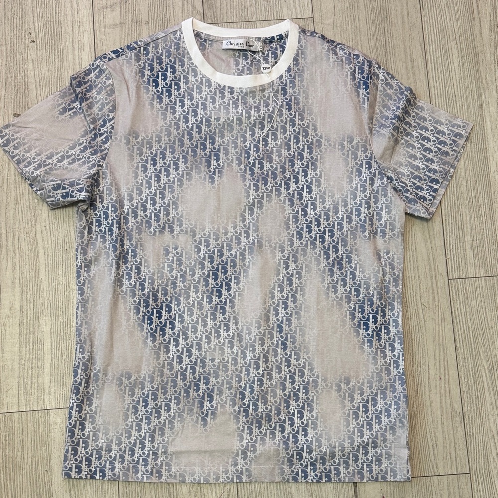Dior Monogram Blue and White Tee (Copy)